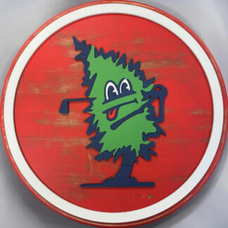 Squid Designs - Red Tree Monster Sign 15"